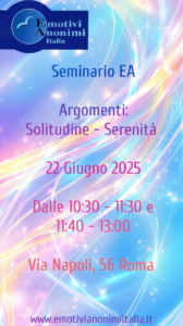 Scopri di più sull'articolo Seminario EA Solitudine – serenità
